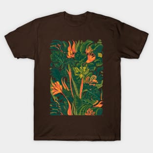 Green leaves pattern T-Shirt